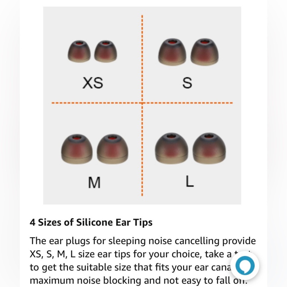 NEW Reusable Ear Plugs Sleeping Noise Cancelling Silicone 8 Ear Tips in XS/X/M/L - Picture 8 of 13